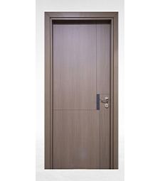 A wooden door with a square pattern, adding a touch of elegance to any room decor